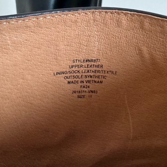 New Madewell The Zane Ankle Boot Black Leather Block Heel Square Classic US 11 - Picture 11 of 12